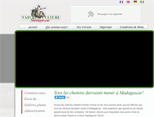 Tablet Screenshot of nature-culturemadagascar.com